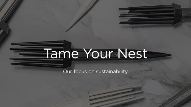 Load video: Learn about Tame Your Nest&#39;s focus on sustainability.